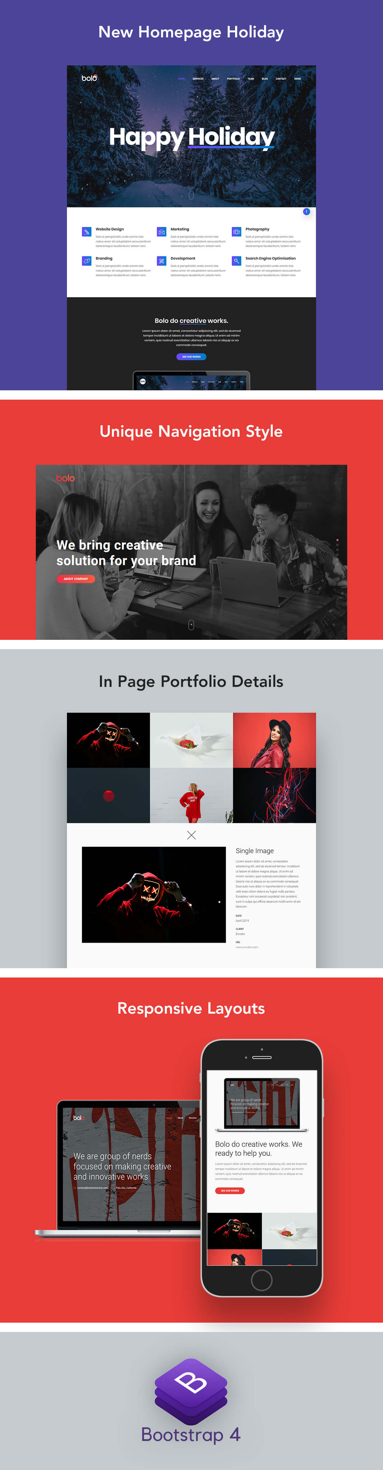 Bolo - One Page Creative Multipurpose - 1
