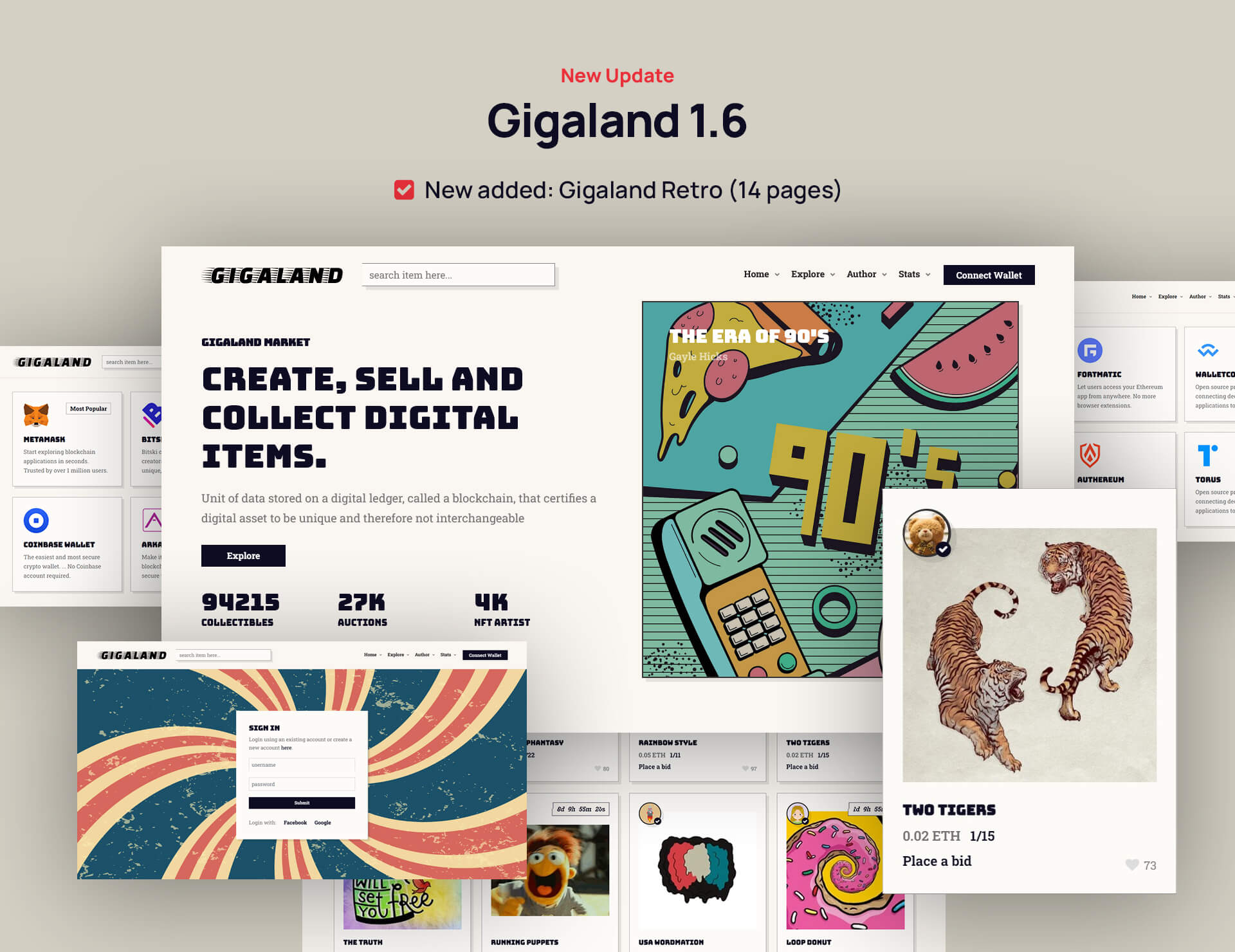 Gigaland - NFT Marketplace HTML Template + RTL - 12