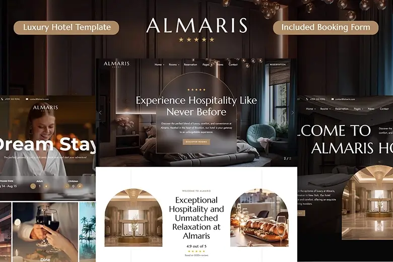 Almaris - The Ultimate Hotel Website Template