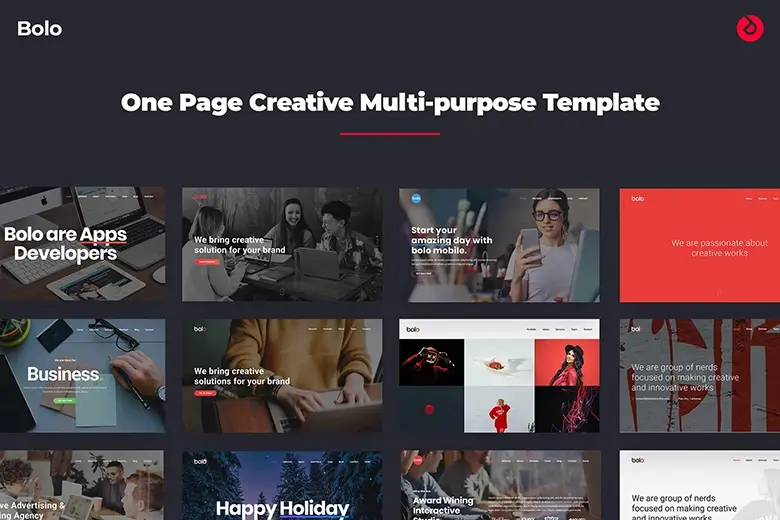 Bolo - Creative Onepage Multipurpose Website Template
