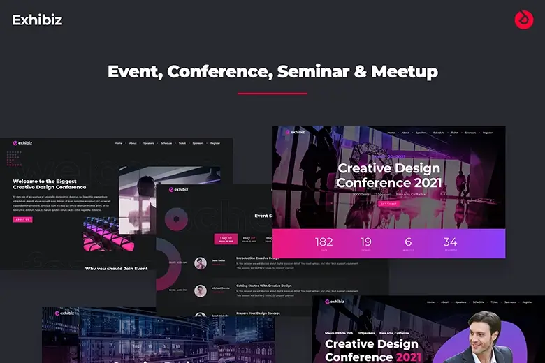 Exhibiz - Event Conference and Meetup HTML Template
