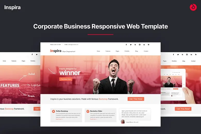 Inspira - Responsive HTML 5 Website Template
