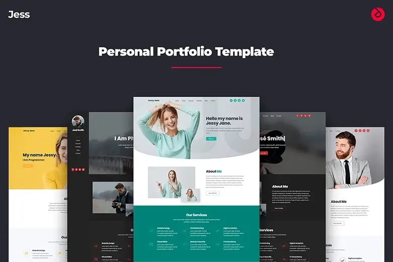 Jess - Personal, Portfolio, CV & Resume Website Template