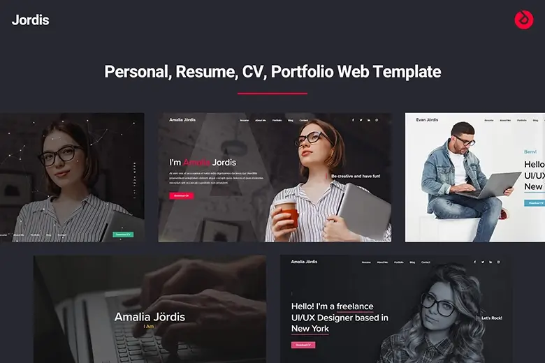 Jonna - Personal / Resume / Portfolio Website Template