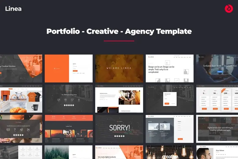 Linea - Portfolio, Creative, Agency and Multipurpose Website Template