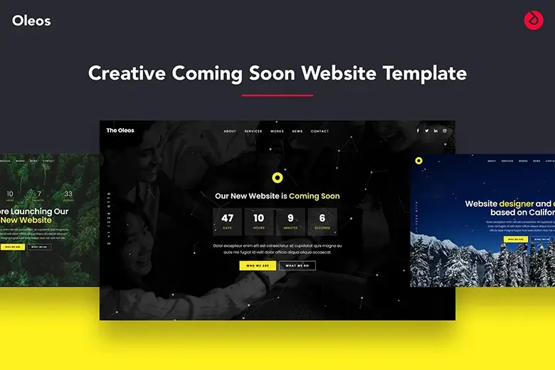Oleos - Creative Coming Soon Bootstrap 5 Template