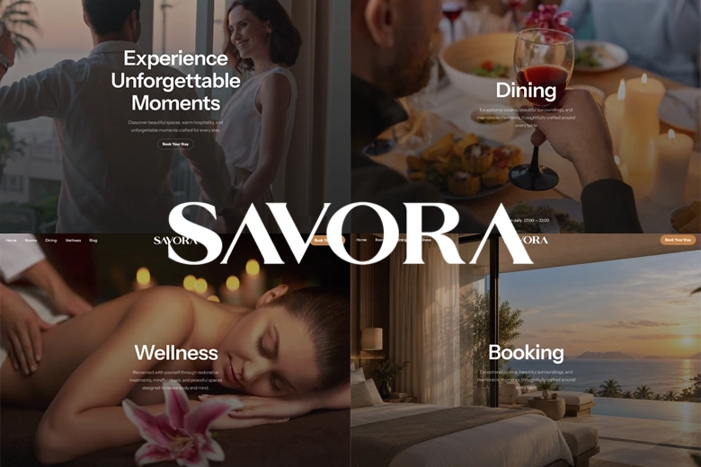 Savora - Luxury Hotel & Resort HTML Website Template