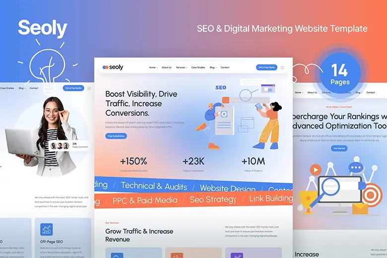 Seoly — SEO & Digital Marketing Website Template