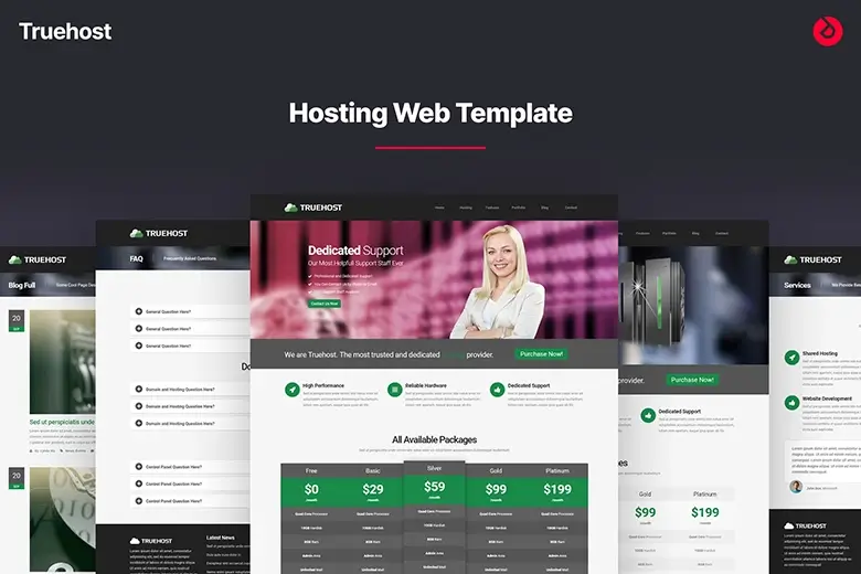 Truehost - Responsive HTML5 Hosting Template