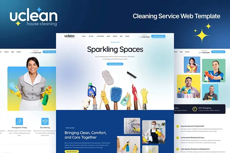 Uclean - Cleaning Service Website Template