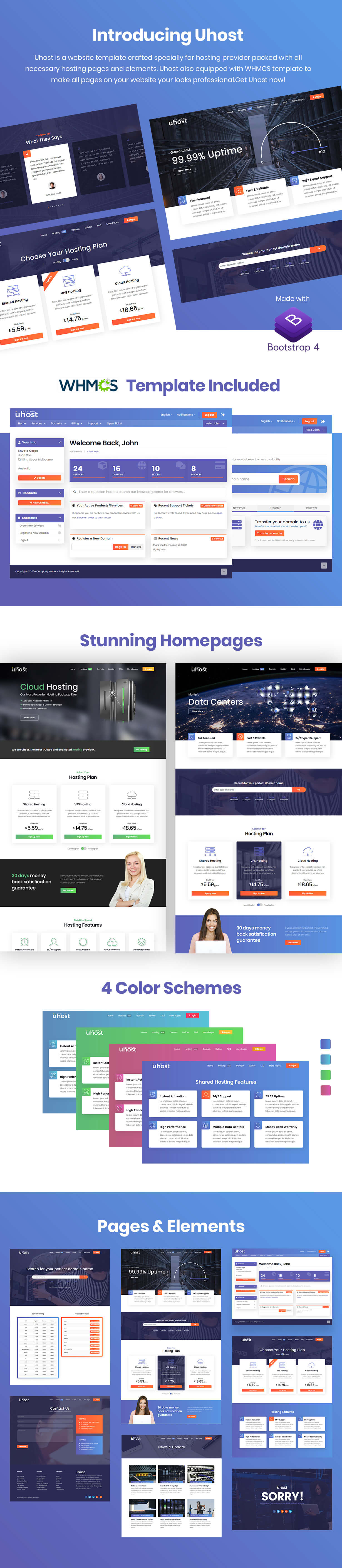 Uhost - Web Hosting with WHMCS Template - 2