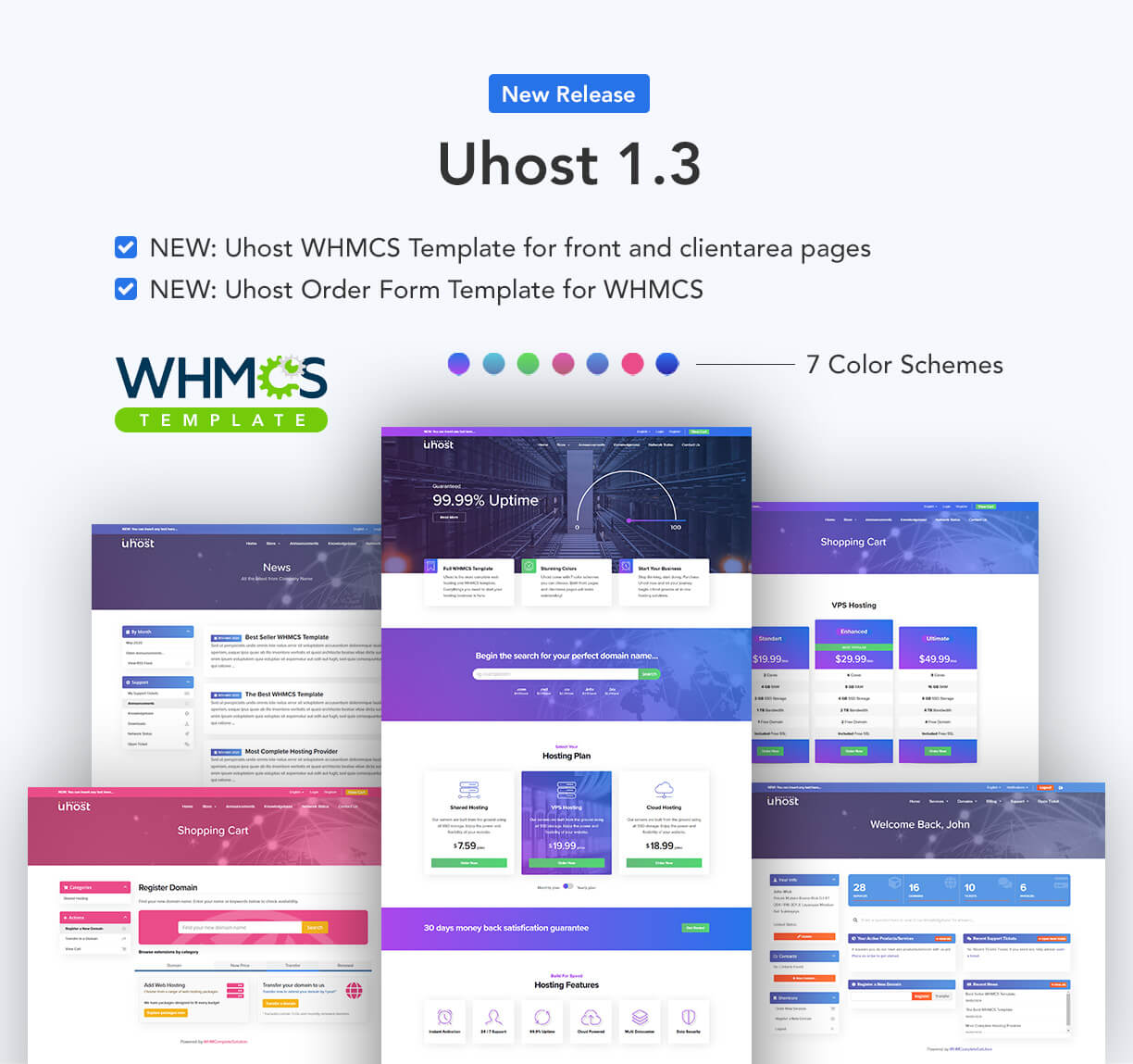 Uhost - Web Hosting & WHMCS Template - 1